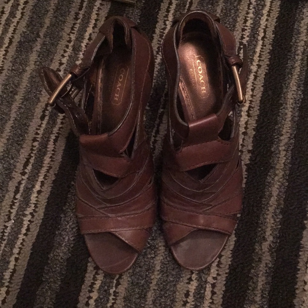 Coach high heel shoes